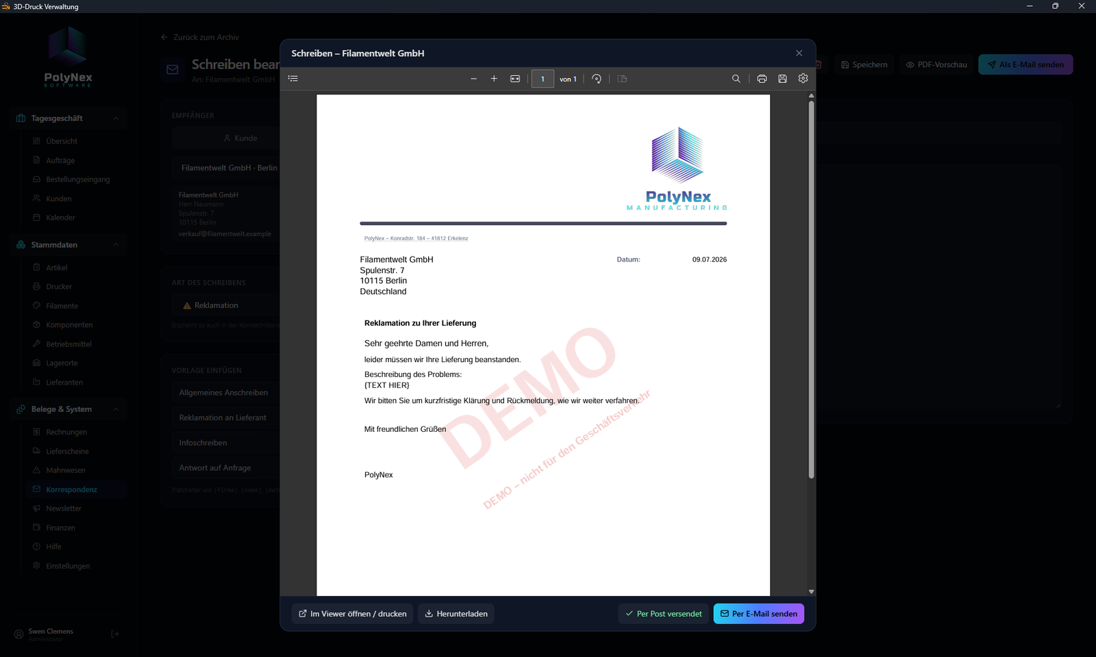 Korrespondenz – Briefe und E-Mails mit Vorlagen